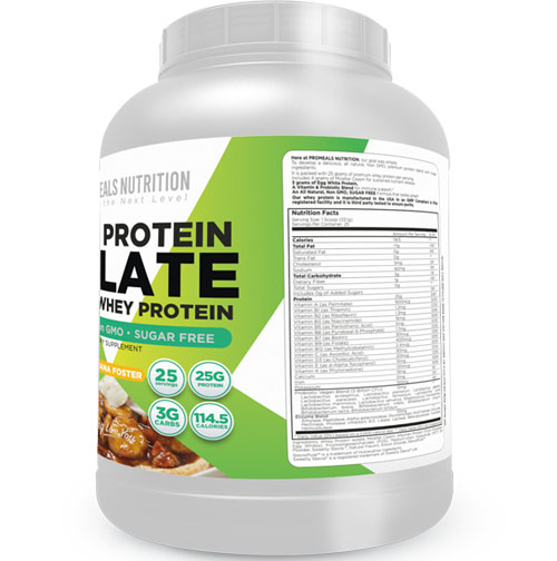 Banana Foster Whey Protein Isolate by Promeals Nutrition