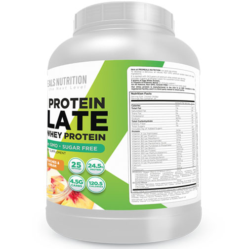 Peaches N Cream Whey Protein Isolate by Promeals Nutrition