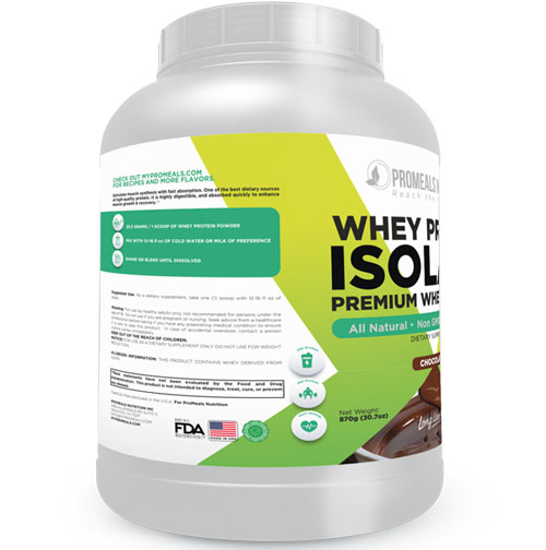 Chocolate Whey Protein Isolate by Promeals Nutrition
